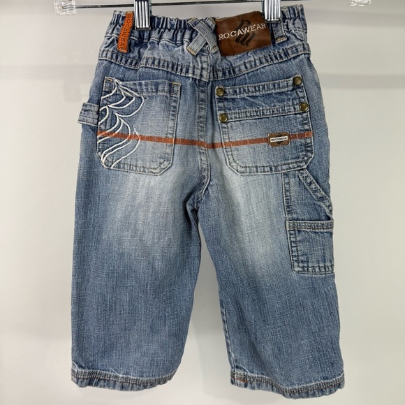 Y2K Rocawear Boys Denim  Baggy Streetwear Jeans Size 18M - Picture 4 of 10
